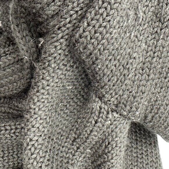 Soft Surroundings S Country Weekend Cardigan Sweater 22136 Black Wool Blend Belt - Picture 9 of 9